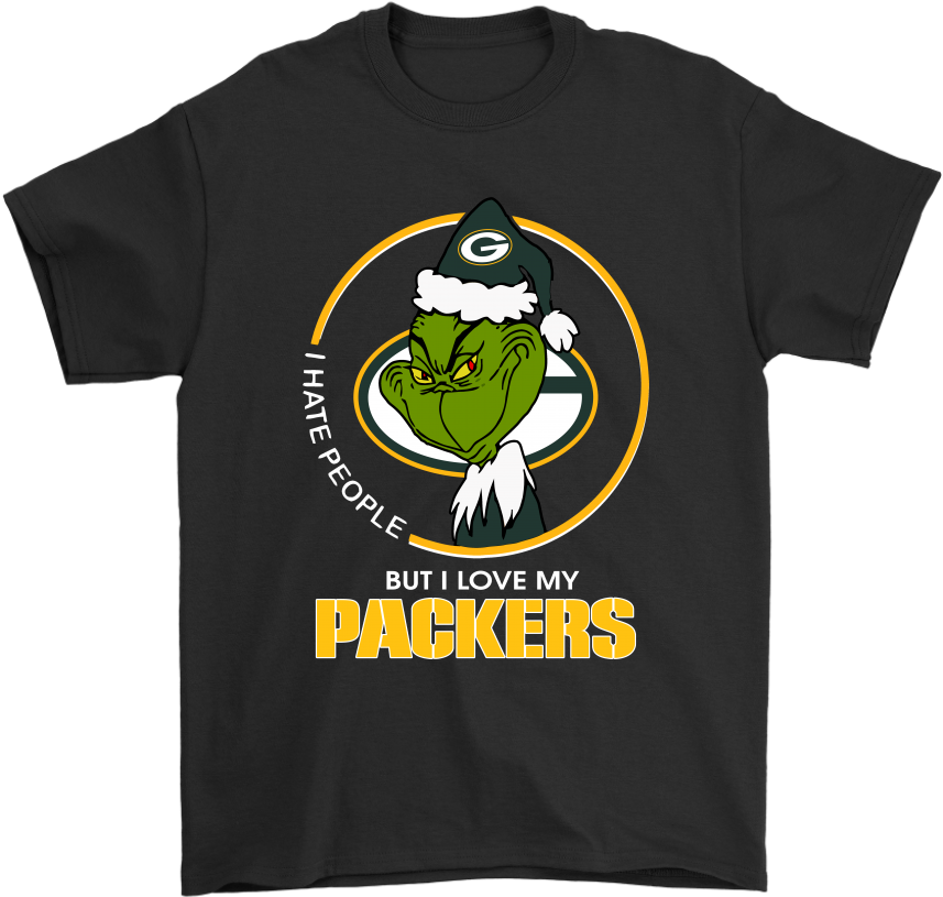 I Hate People But I Love My Green Bay Packers Grinch - Have Trust Issues Fortnite (1024x1024), Png Download