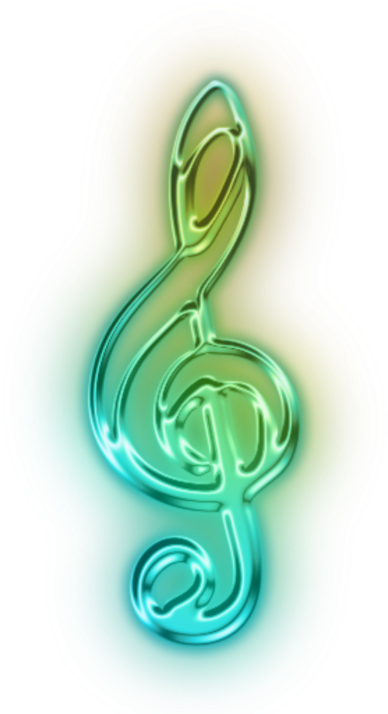 1024 X 1024 2 - Neon Music Notes Png (1024x1024), Png Download