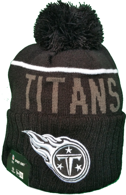 Tennessee Titans Fleece Lined Black Pom Toque More - Beanie (484x750), Png Download