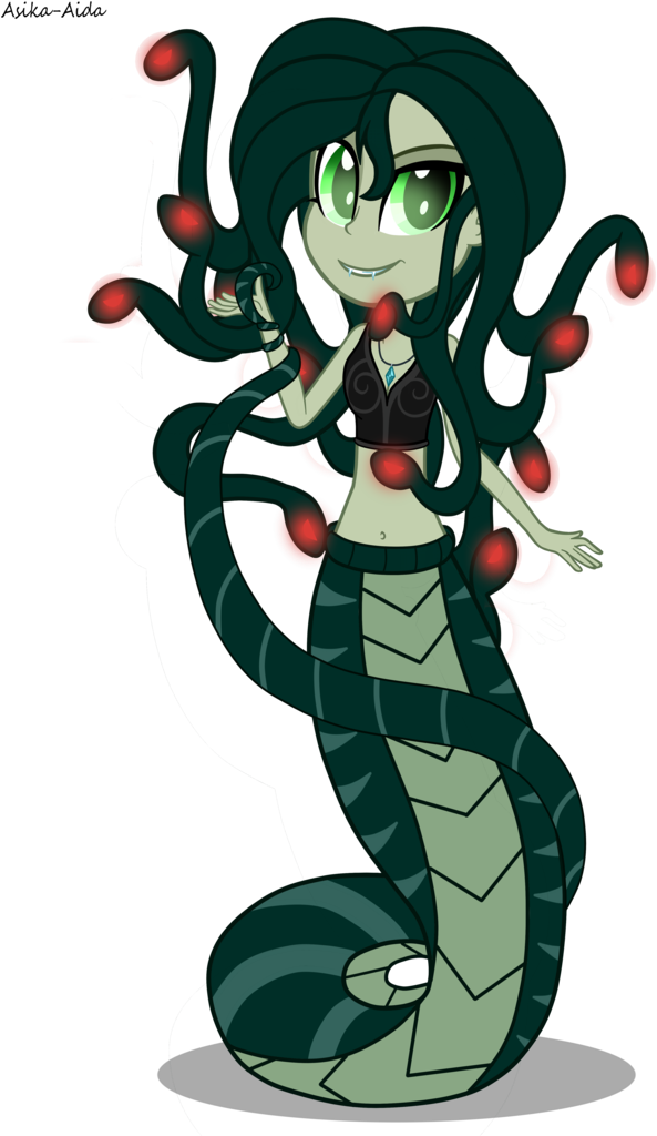 Medusa Clipart Transparent - Mlp Equestria Girls Medusa (643x1024), Png Download