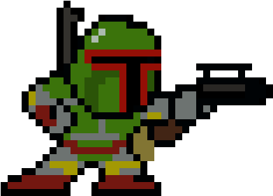 Boba Fett - Mega Man Sprite (810x450), Png Download