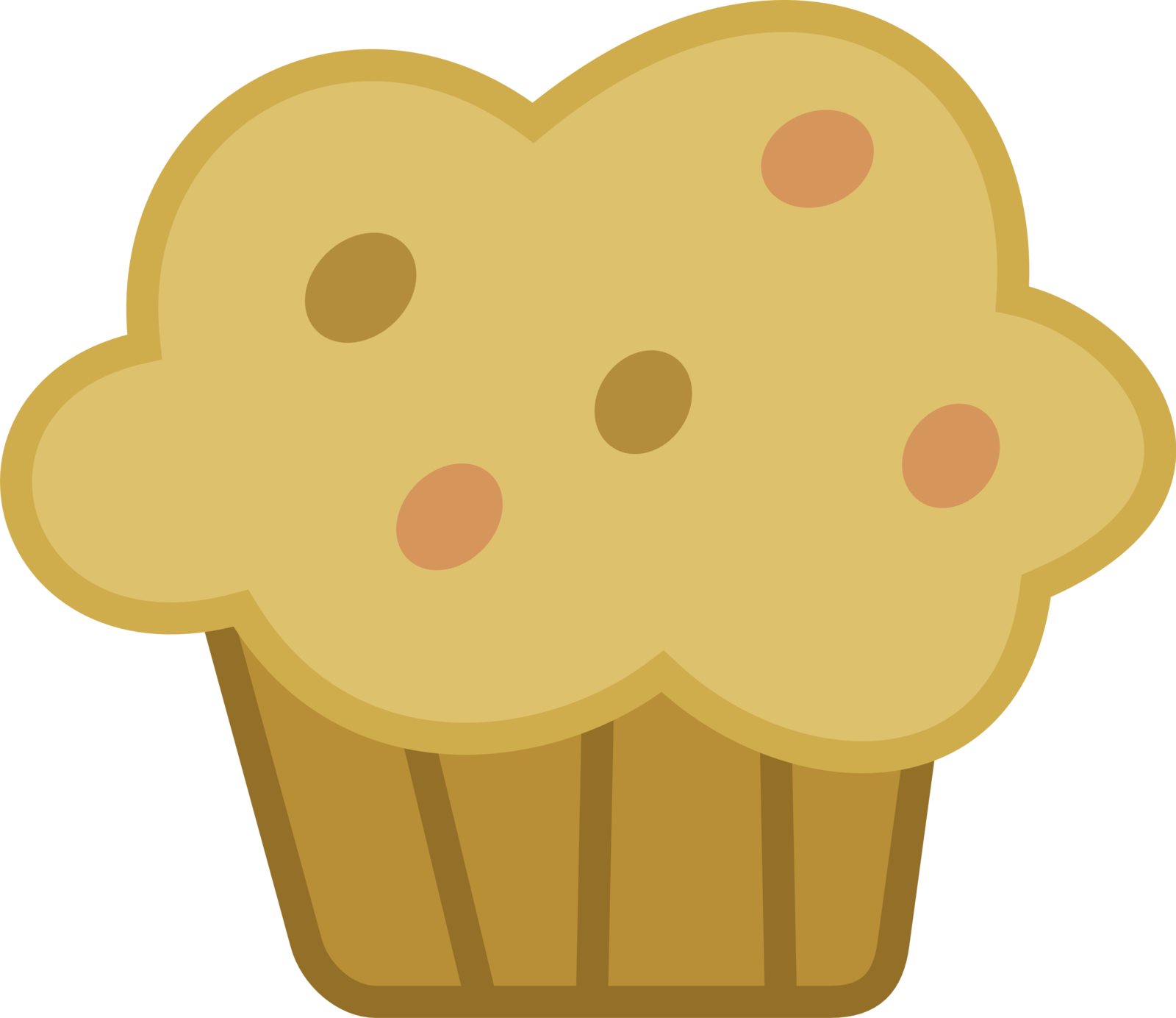 Muffins Clipart - Muffins Cartoon (1600x1384), Png Download
