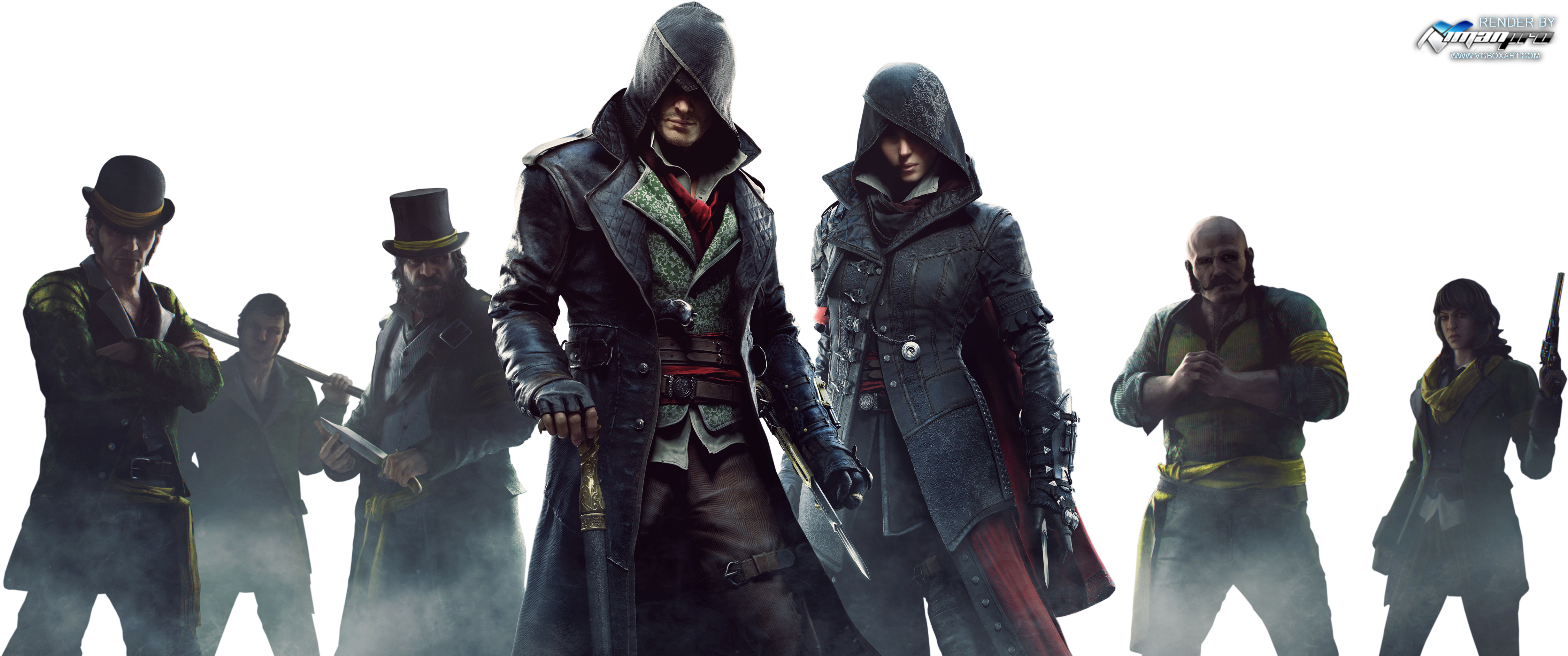 Assassin Creed Syndicate Clipart Render - Assassin Creed Syndicate Gadgets (4500x1884), Png Download