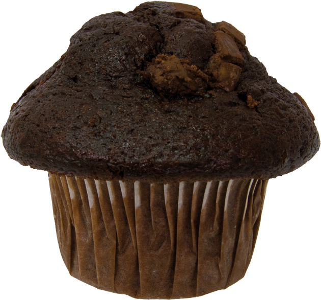 Muffin Belgian Chocolate - Cupcake (643x600), Png Download
