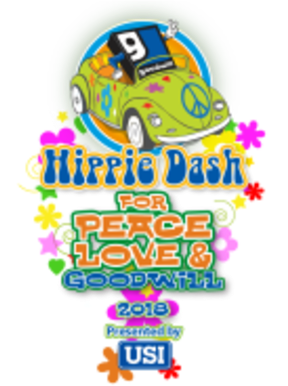 Hippie Dash - Volkswagen Beetle (577x800), Png Download