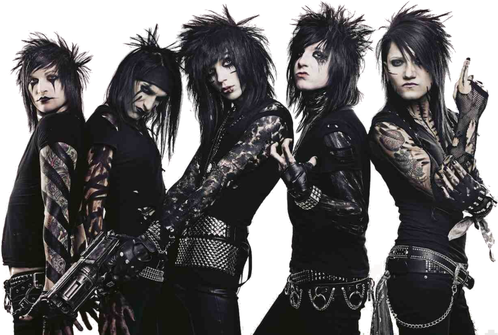 Solarnebulecat Followed - Black Veil Brides Png (1024x682), Png Download