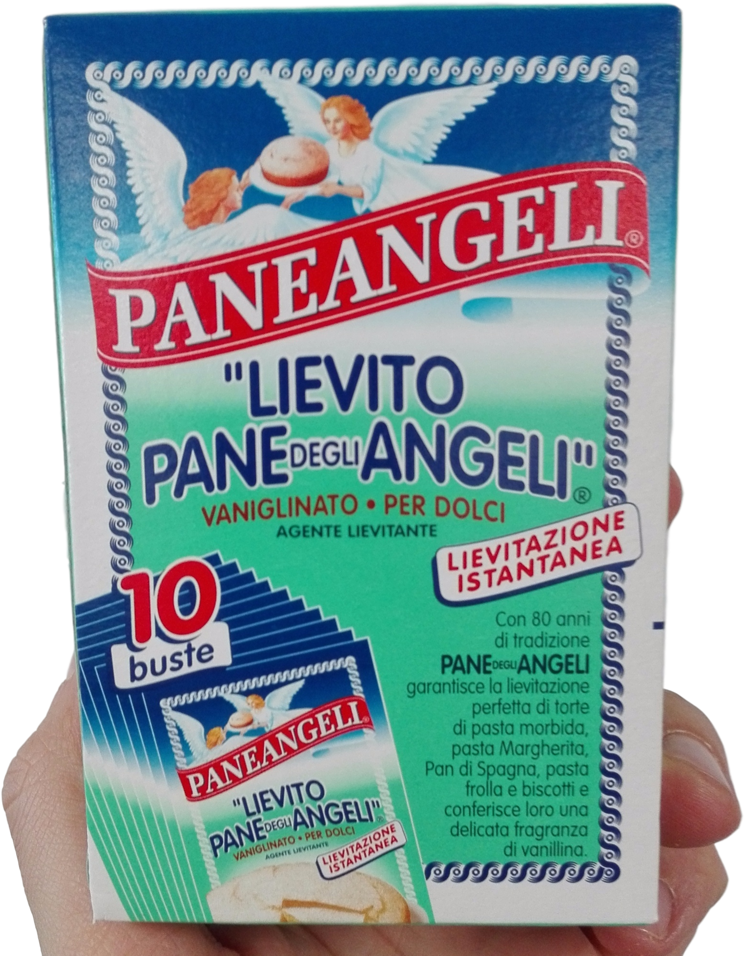 Paneangeli Baking Powder Yeast With Vanilla 10 Bags - Paneangeli (2000x2000), Png Download