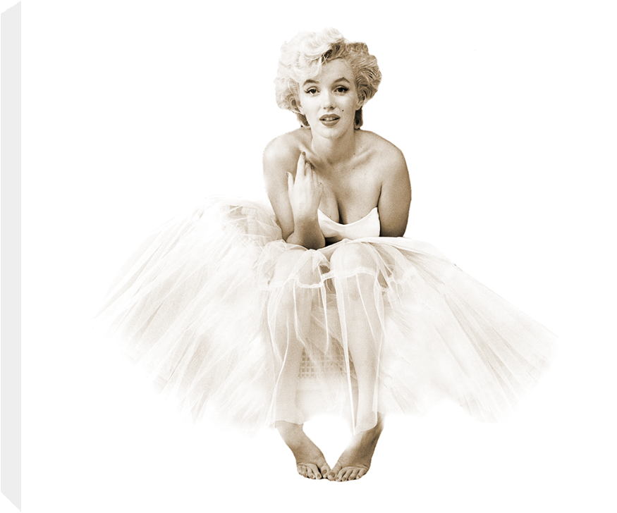 Marilyn Monroe-ballerina Icon Canvas Wall Art Picture - Marilyn Monroe Wallpaper Ballerina (1000x750), Png Download