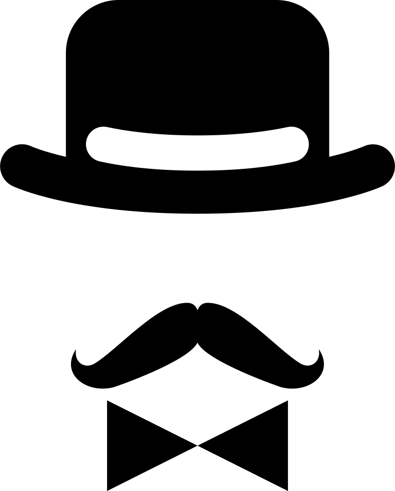 Png File Svg - Mustache And Hat Png (790x980), Png Download