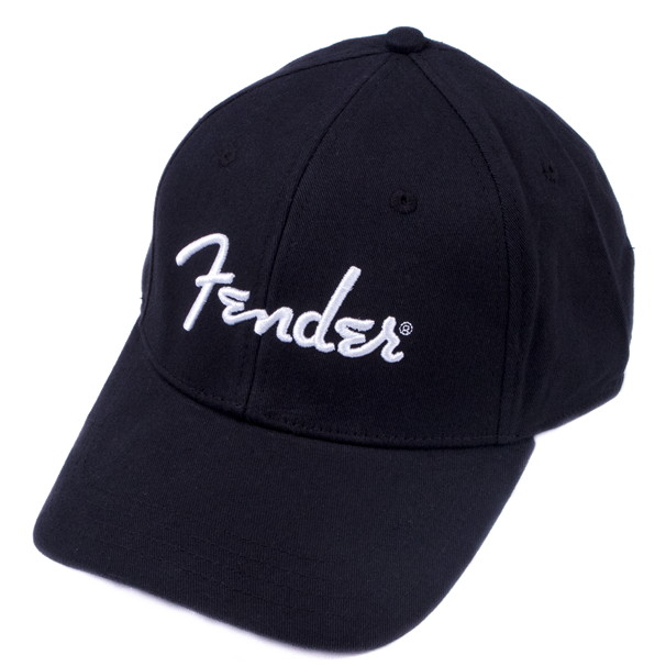 Download Fender Black Logo Stretch Cap Full Size PNG Image PNGkit