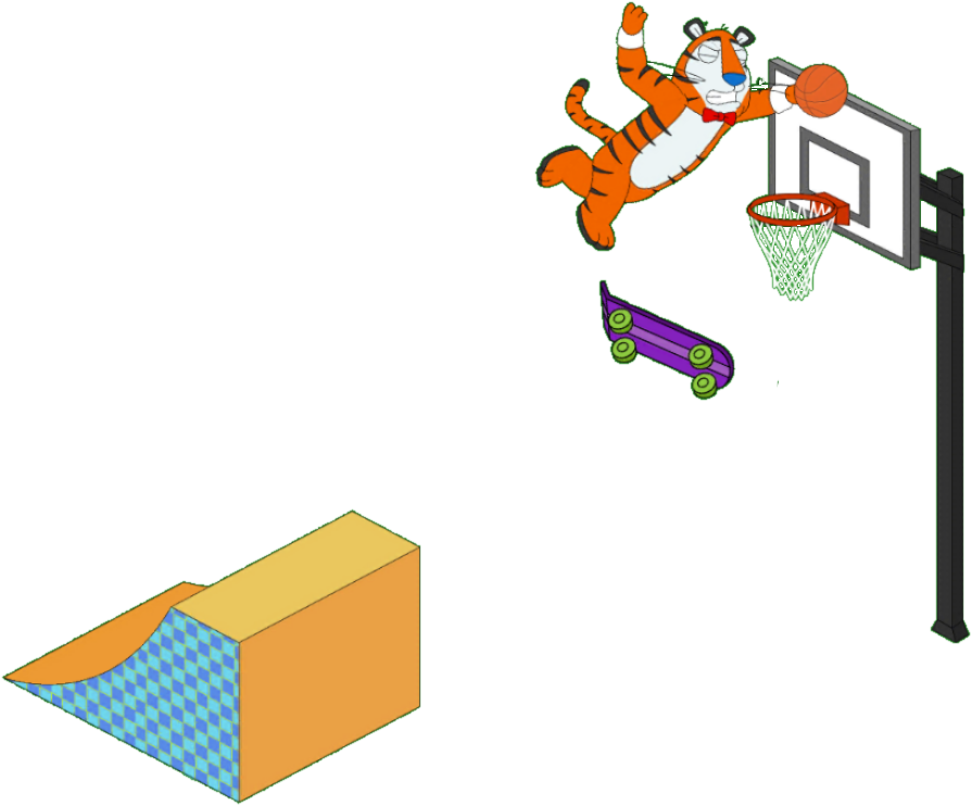 Fat Guy Basketball Clipart (960x765), Png Download