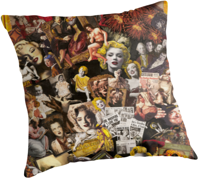 Marilyn Monroe By Groucho4ever - Cushion (875x875), Png Download