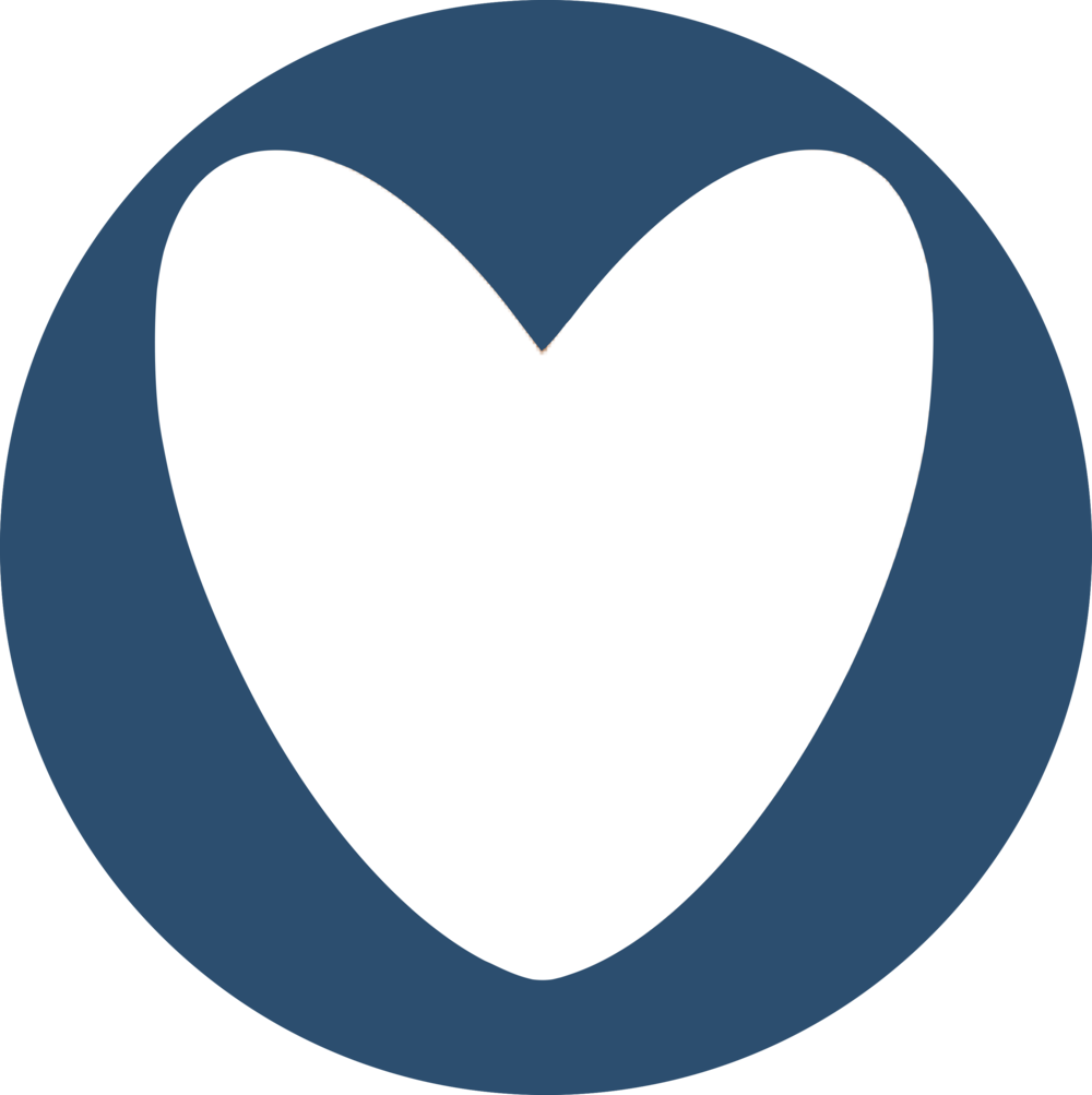 Mission Initiatives Blue Heart Circle - Circle (1000x1003), Png Download
