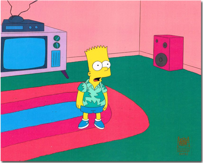 Bart Simpson - Cartoon (800x800), Png Download