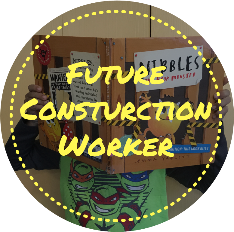 Future Construction Worker - Label (800x800), Png Download