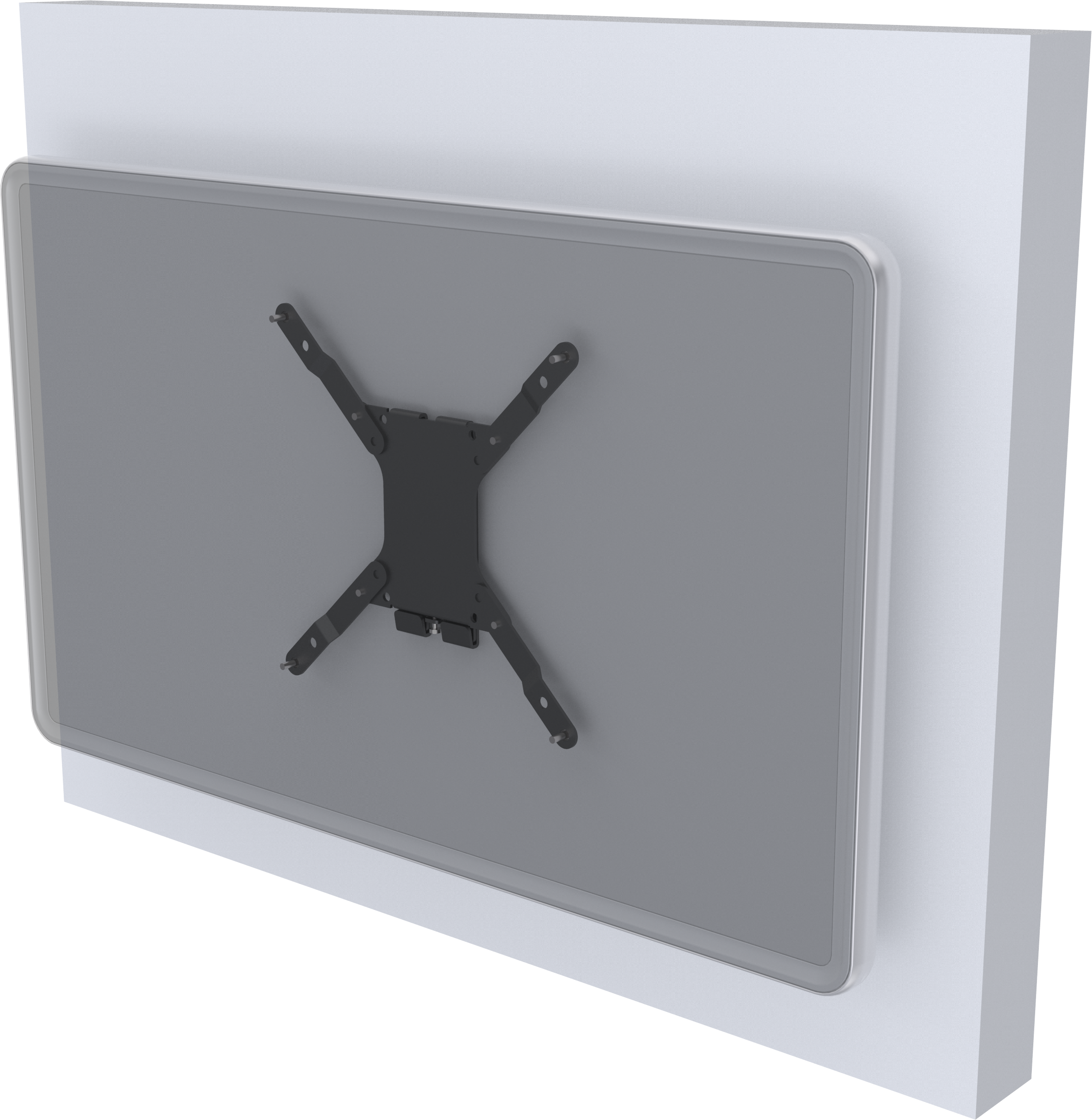 Flat-panel Wall Mount 200×200 - Slope (2361x2422), Png Download