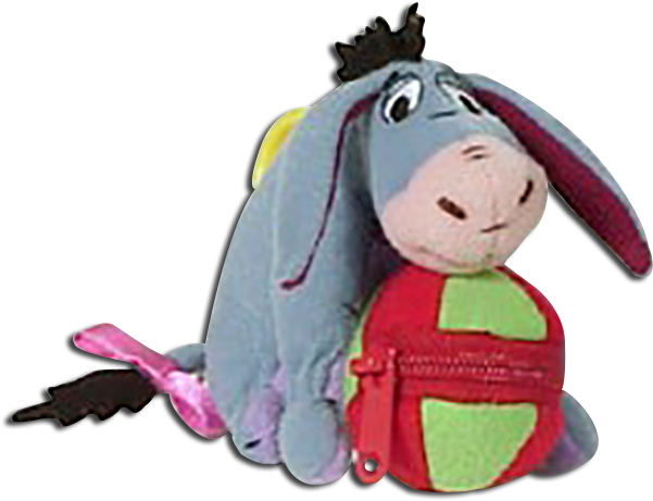 Eeyore Plush Keychain Clip On Treasure Keeper Disney - Stuffed Toy (636x500), Png Download
