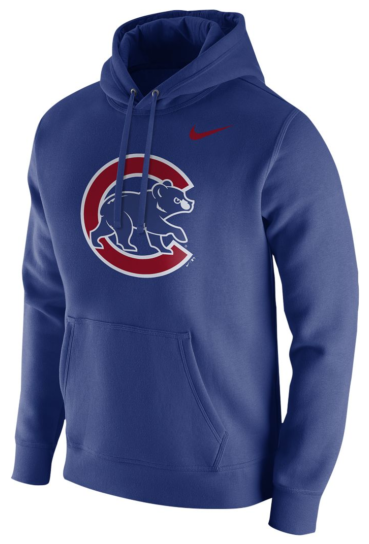 Nike Mlb Chicago Cubs Club Fleece Logo Pullover Hoodie - University Of Tennessee Chattanooga Hoodie (640x543), Png Download