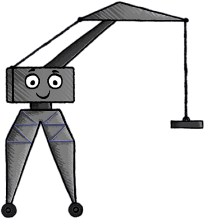 Download Toot Character Wayne The Crane Clipart Png - Cartoon (850x783), Png Download