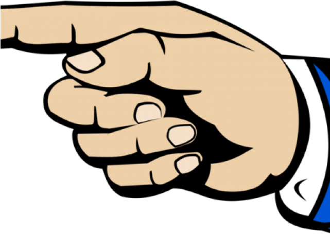 Fingers Clipart Point At You - Pointing Hand Clipart Png (640x480), Png Download