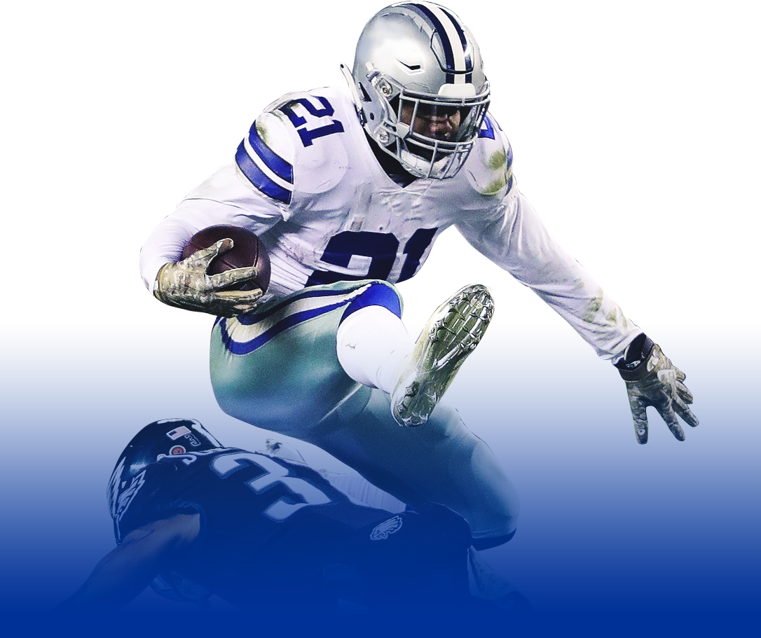 Zeke-leap - Kick American Football (1086x911), Png Download