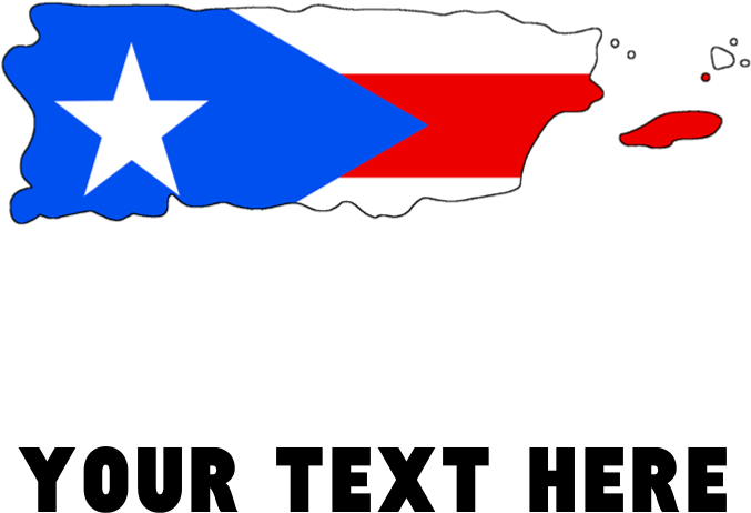 Puerto Rican Flag Silhouette Shower Curta - Flag (700x700), Png Download