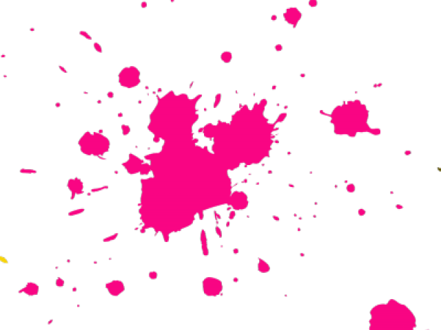 Splatter Clipart Hot Pink Paint - Gun With Blood (640x480), Png Download