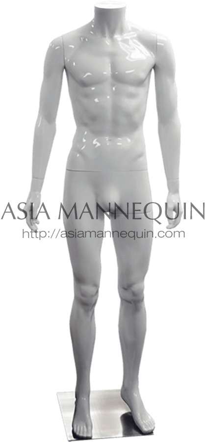 Mpwm001hl Male Mannequin, Headless, Glossy White - Male (1200x1200), Png Download
