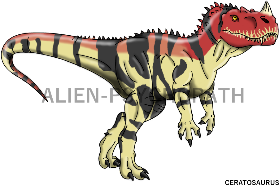 Jurassic Park Clipart Carnivore Dinosaur - Jurassic Park Art Alien Psychopath (918x618), Png Download