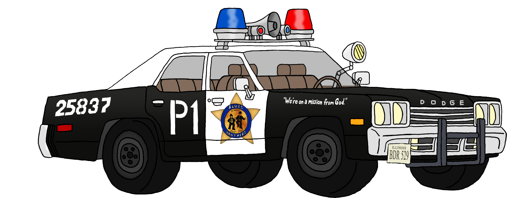 Police Car (2142x894), Png Download