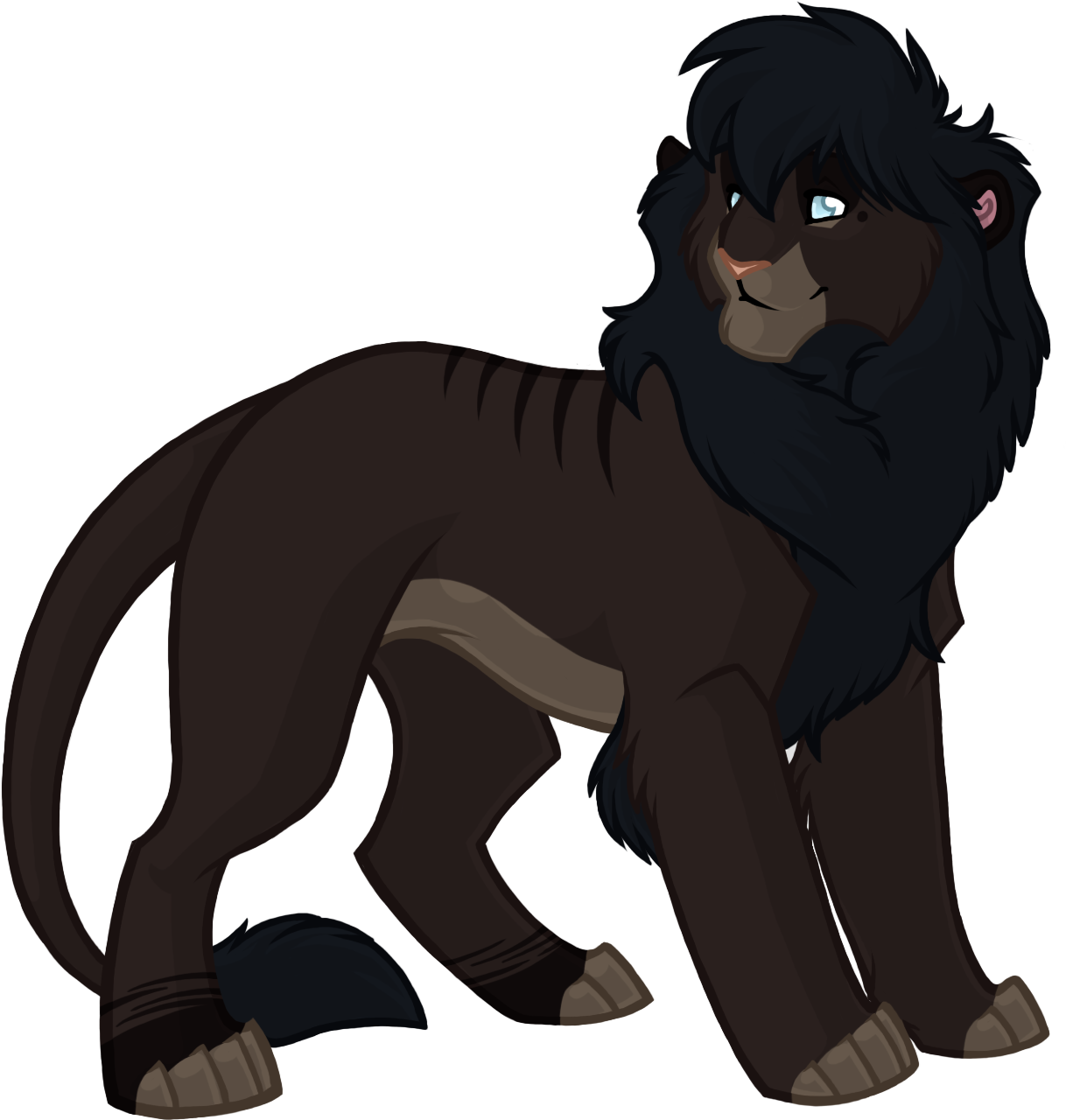 Blue Eyes - Masai Lion (1272x1338), Png Download