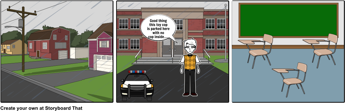 Cop Car - Cartoon (1164x385), Png Download