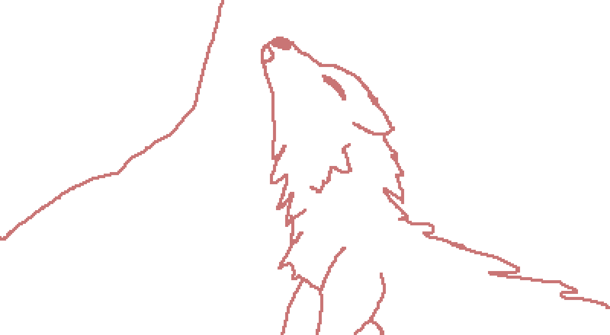 Wolf Howling Base - Drawing (1200x660), Png Download