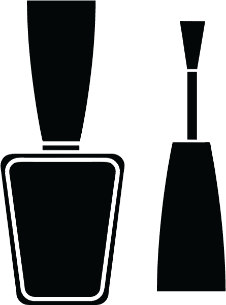 Nail Polish - Black Nail Polish Clipart Png (750x750), Png Download