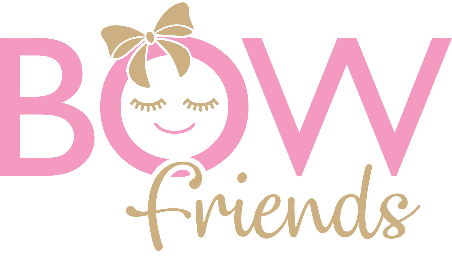 Bow Friends Logo - Cartoon (1821x1032), Png Download