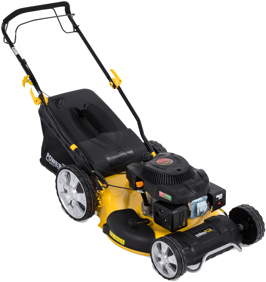 Powerplus Petrol Lawnmower 173cc - Cub Cadet Push Mower (1000x1000), Png Download