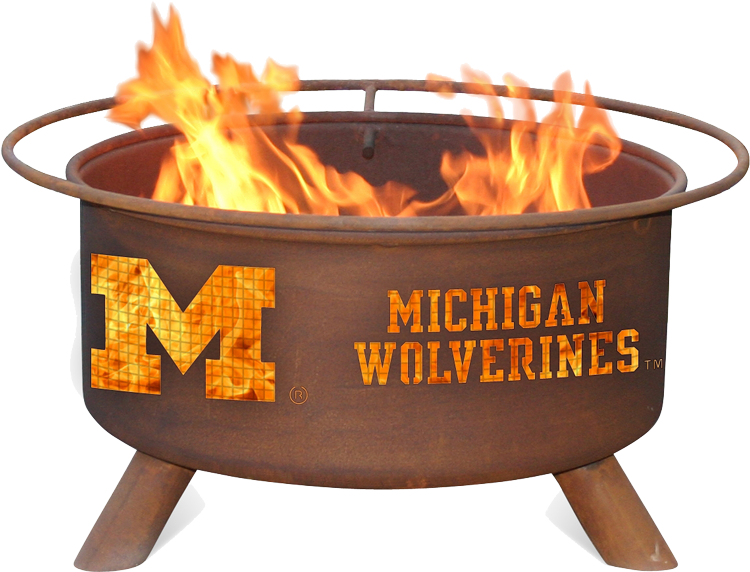 Outdoor Michigan Fire Pit - Fire Pit (750x572), Png Download