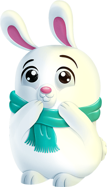 Snuggle N Hug Artic Bunny Illo 650 - Domestic Rabbit (650x650), Png Download