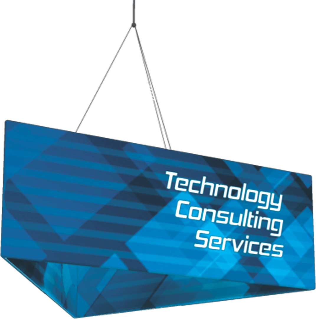 Triangular Hanging Signs - Banner (1071x1080), Png Download