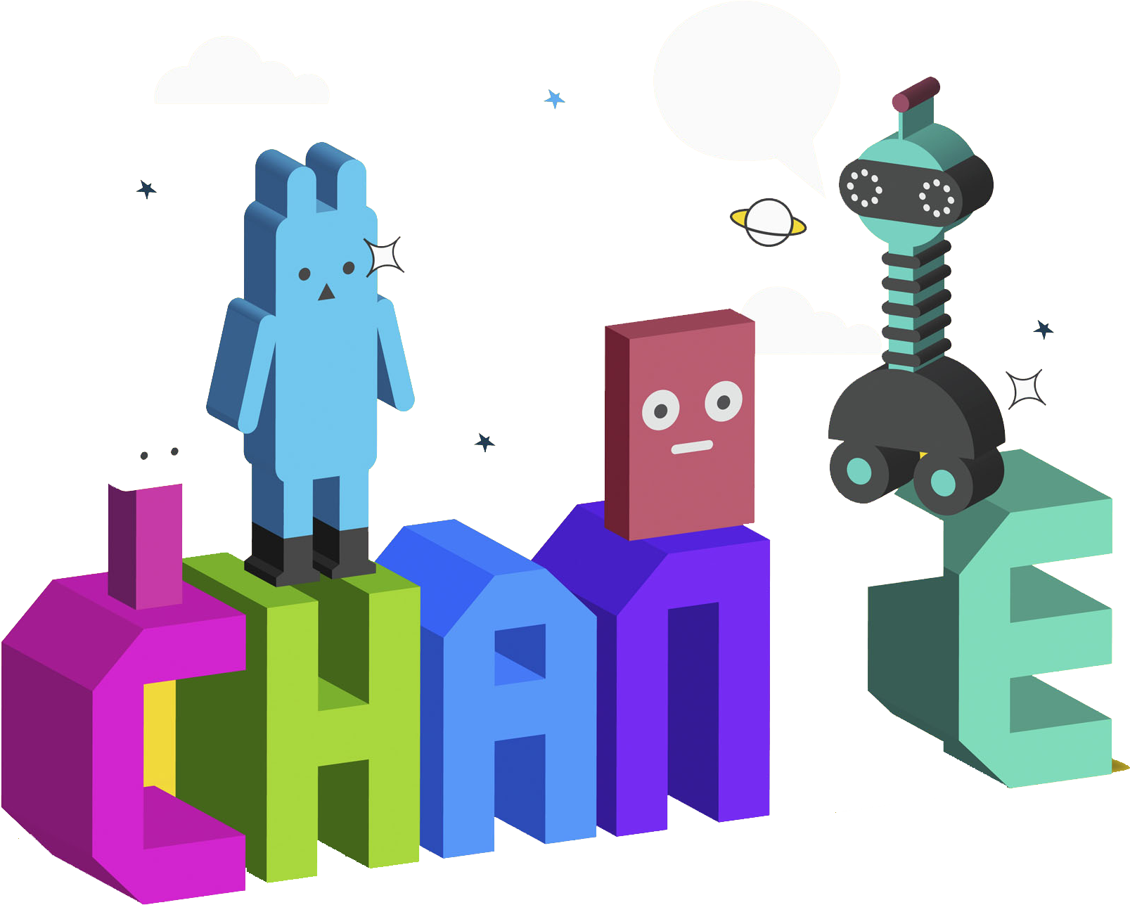 Banner Download Cartoon Robot To Facebook Twitter Google - Illustration (1843x1896), Png Download