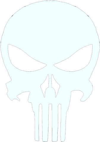 Punisher - Punisher Skull (500x707), Png Download