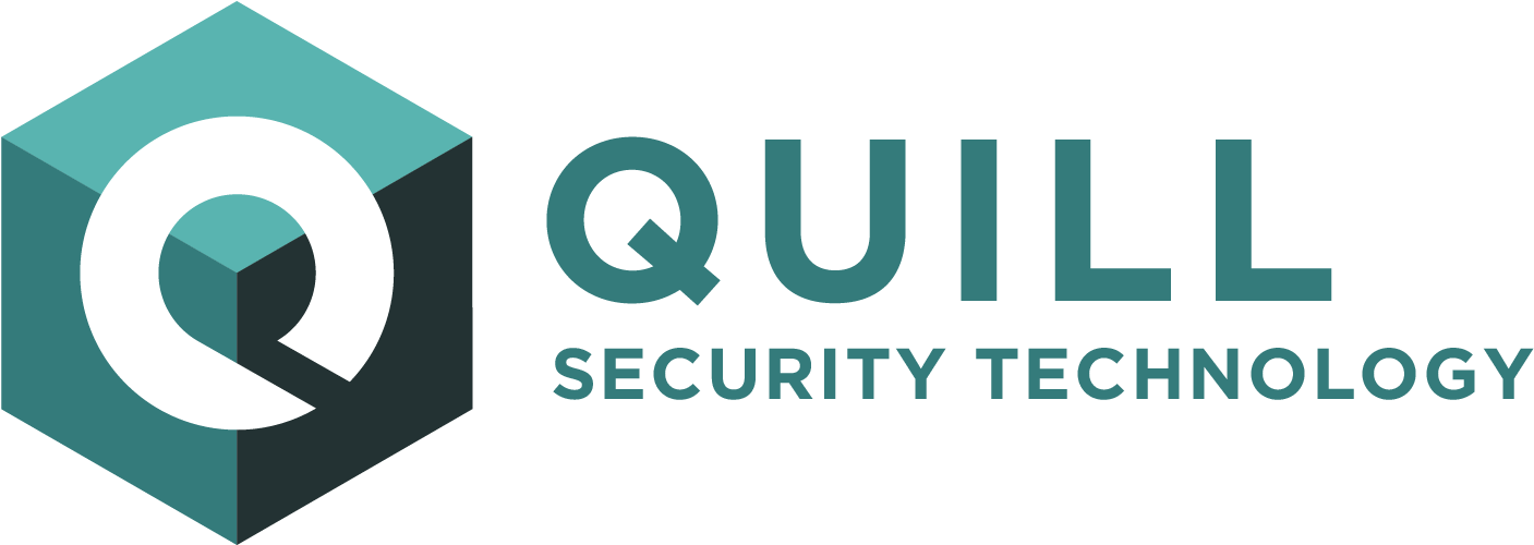 Quill Security Technology - Graphic Design (1429x504), Png Download