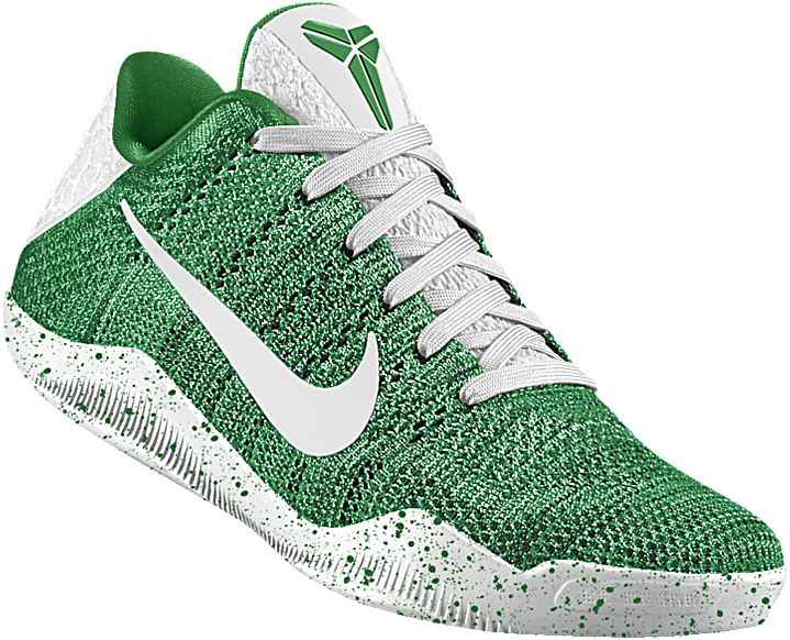 2boston Celtics - Kobe 11 Green White (900x900), Png Download