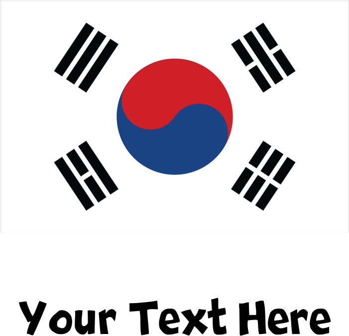 South Korean Flag Shot Glass - South Korea Flag (700x700), Png Download