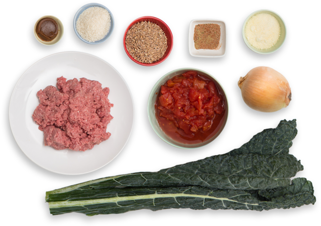 Italian Meatball Soup With Farro & Lacinato Kale - Lacinato Kale (700x477), Png Download