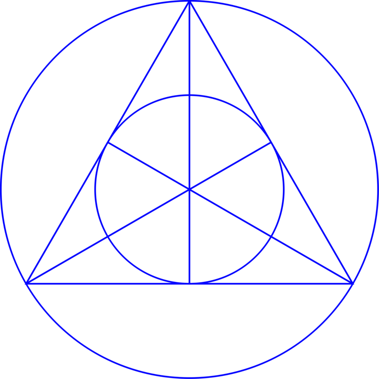 Circle Equilateral Triangle Point - Circle (750x750), Png Download