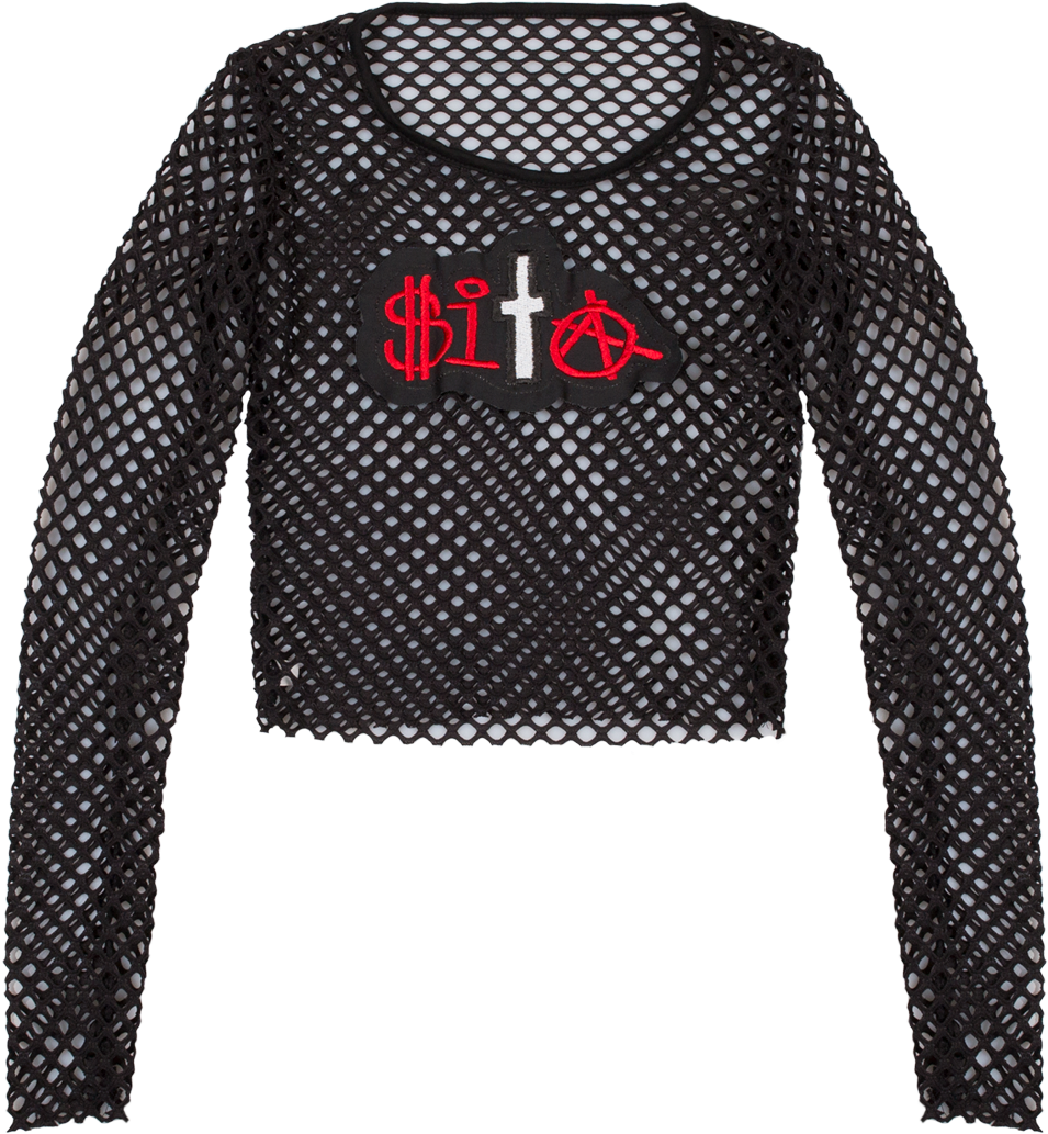 Goth Mesh Bikini - Long-sleeved T-shirt (1500x1500), Png Download