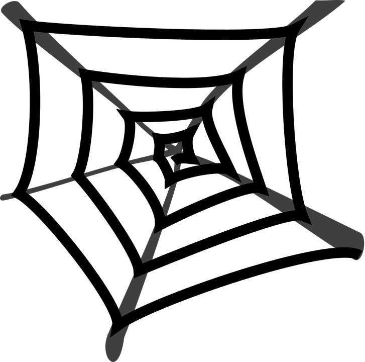Spiders Clipart - Spider Web Cartoon Png (727x720), Png Download