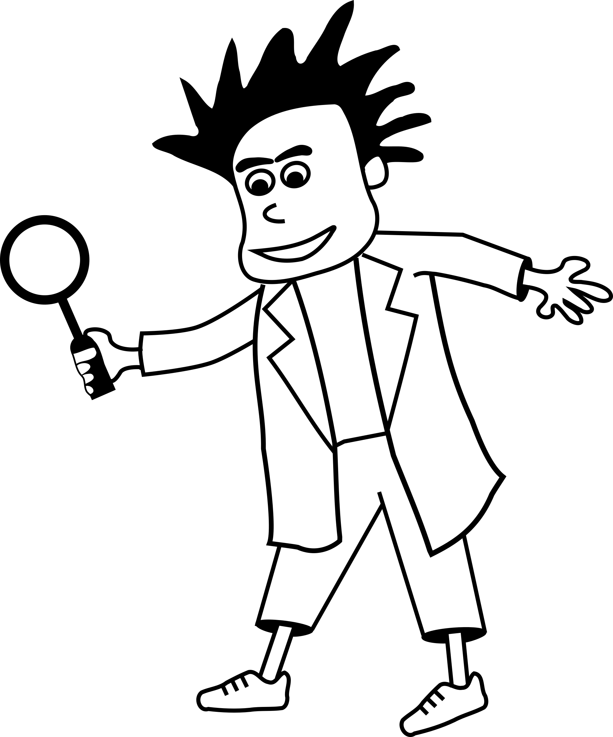 Images/paranoid Scientist Logo - Cartoon (1998x2401), Png Download