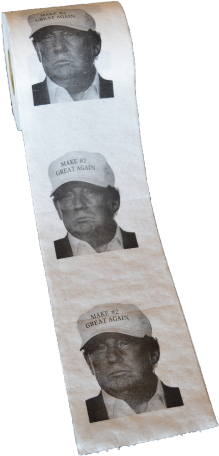 Donald Trump Toilet Paper - Poster (683x1024), Png Download